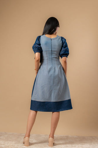 Isabelle Upcycled Denim Dress
