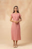 Erna Organic Cotton Dress With Waist Belt
