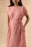 Erna Organic Cotton Dress With Waist Belt