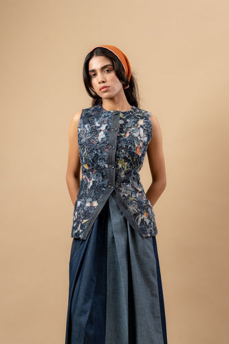 Ida Upcycled Denim Waistcoat