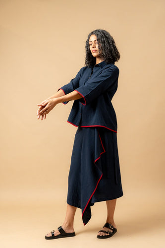Shirin Blue Oversized Shirt