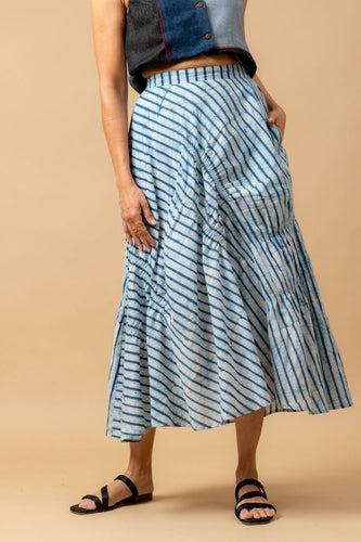 Lizzy Batik Stripes Skirt