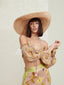 Moana Ruched Bustier & Scarf Sarong Skirt Set (Earth)