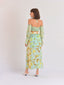 Moana Ruched Bustier & Scarf Sarong Skirt Set