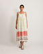 Salmon Gather Mid Dress