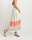 Salmon Gather Mid Dress