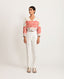 Salmon Flow Crop Top