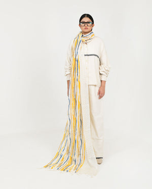 Wave Blue Scarf