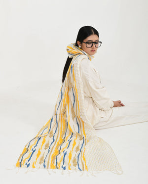Wave Blue Scarf