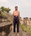 Grey Teal Trousers