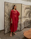Tie-up Kaftan - Crimson Red