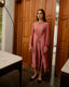 Tie-up Dress - Old Rose