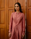 Tie-up Dress - Old Rose