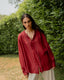 Noa Shirt - Crimson Red