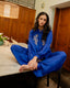 Pyjama Pant  -Mulberry silk Blue