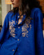 Pyjama Pant  -Mulberry silk Blue