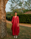 Pondy Kaftan - Crimson Red