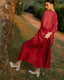 Pondy Kaftan - Crimson Red