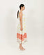 Salmon Front Buttoned Dress