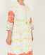 Salmon Pleated Jacket Dress - Set Of 2