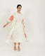Salmon Pleated Jacket Dress - Set Of 2