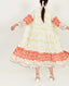 Salmon Pleated Jacket Dress - Set Of 2