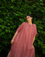 Pleated Kaftan - Rose