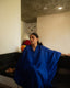 Tie-up Kaftan - Ink Blue
