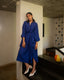 Tie-up Kaftan - Ink Blue