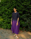 Pleated Kaftan - Purple Ombre