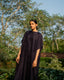 Pleated Kaftan - Kala Jamun