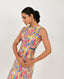 Scribble Side Cut Dress