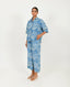 Indigo Splash Shirt Linen Co-Ord Set