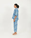Indigo Splash Shirt Linen Co-Ord Set