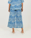 Indigo Splash Linen Pants