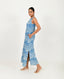 Indigo Splash Linen  Maxi