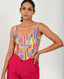 Scribble Linen Corset