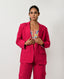 Viva Magenta Linen Jacket