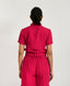 Viva Magenta Linen Crop Top