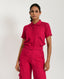 Viva Magenta Linen Crop Top
