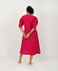 Viva Magenta Linen Bell Dress