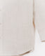 Ecru Handspun Linen Stripe Long Sleeve Shirt