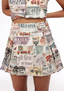 Vigyaapan Pleated Mini Skirt