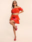 Kesar Cropped Blouse & Ruffled Skirt Set