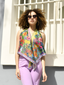 Moss Two Scarf Top