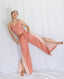 Groovy Coral Buttoned Pants