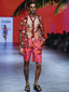 Aladdin Palm Linen Shorts