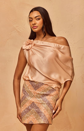 Gulaab Silk Flower Top