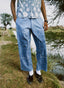 Double-Knees Bandhani Trousers