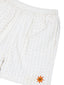 Surya' White Kantha Shorts